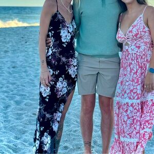 Windsor Adore You Floral High Slit Maxi Dress Size Small